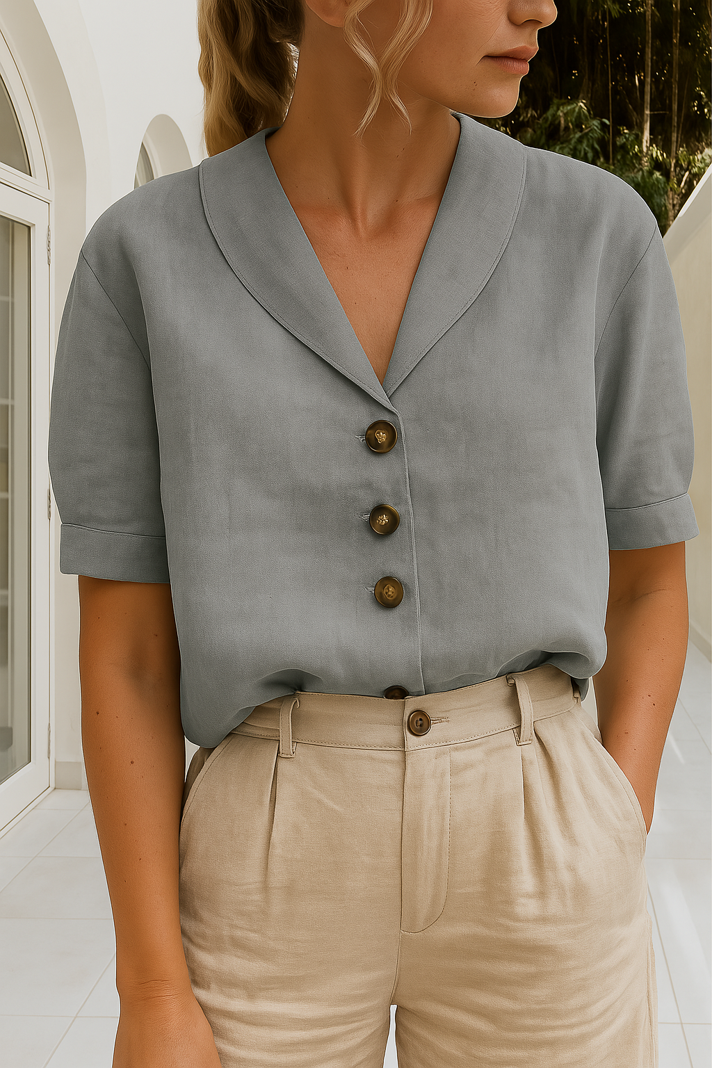 Dely - Blusa elegante Aviero Madrid