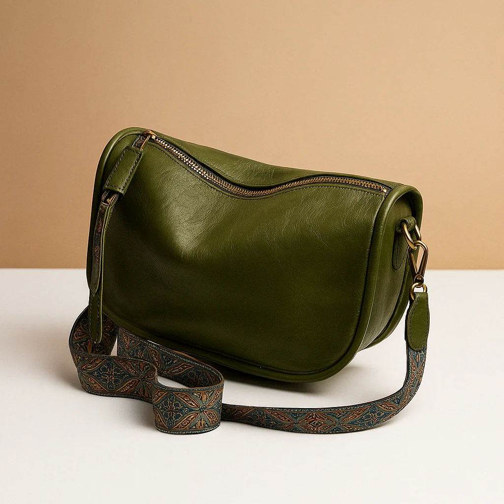 Gestructureerde crossbodytas met tijdloos design voor dames | Lianne Stilovero