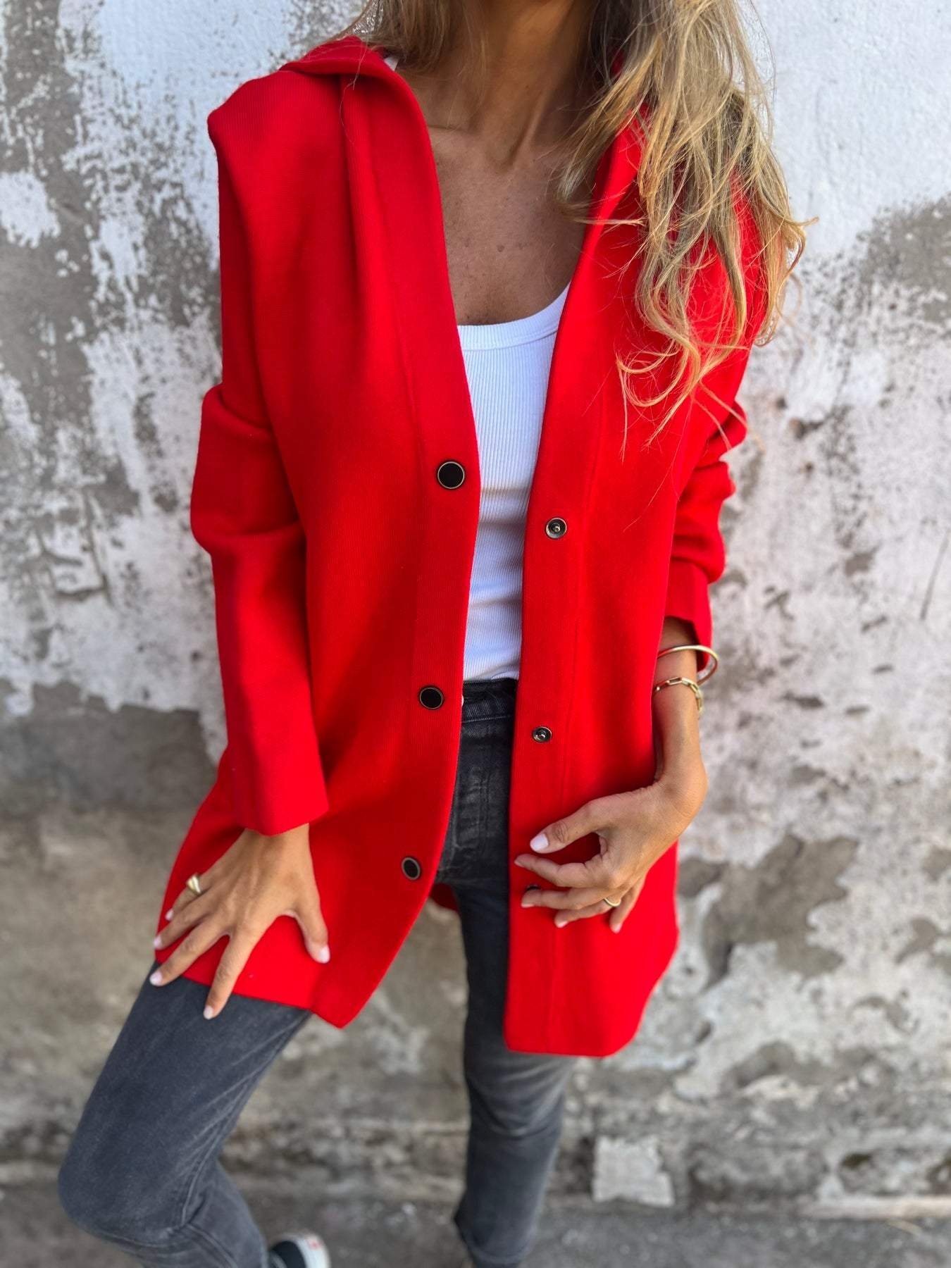 Fernanda™ | Chaqueta con Capucha Elegante Aviero Madrid