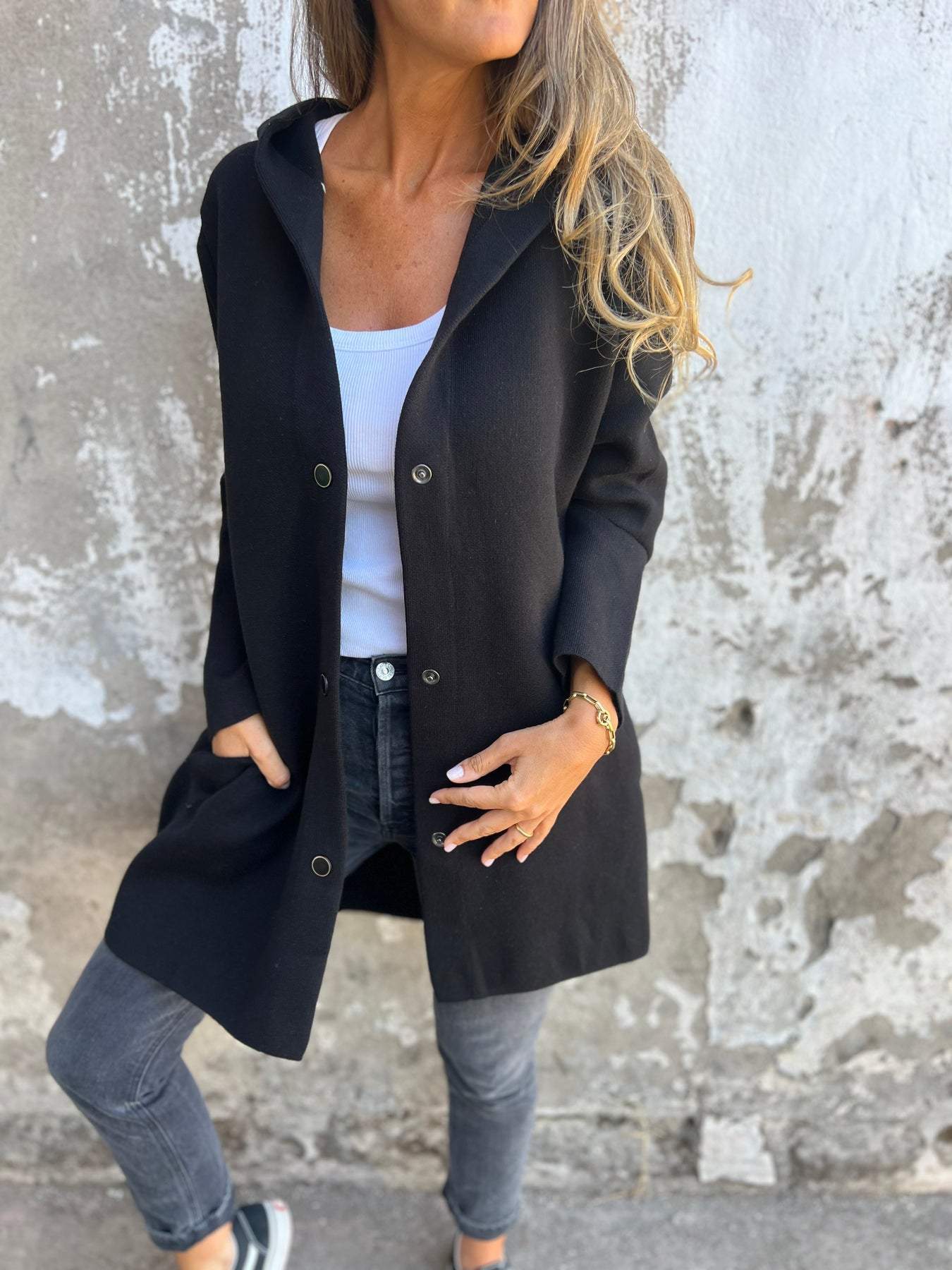 Fernanda™ | Chaqueta con Capucha Elegante Aviero Madrid