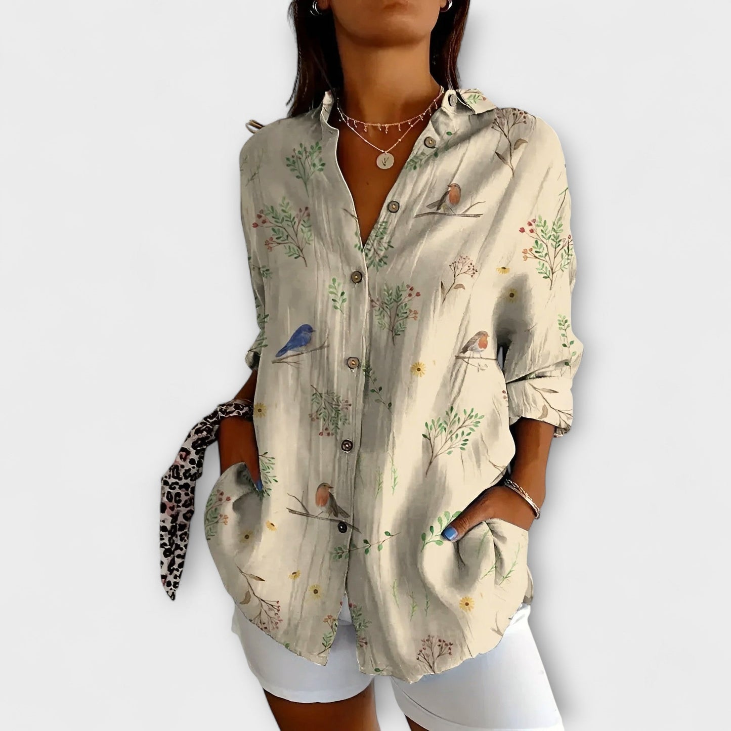 Romina – Blusa ligera floral Aviero madrid