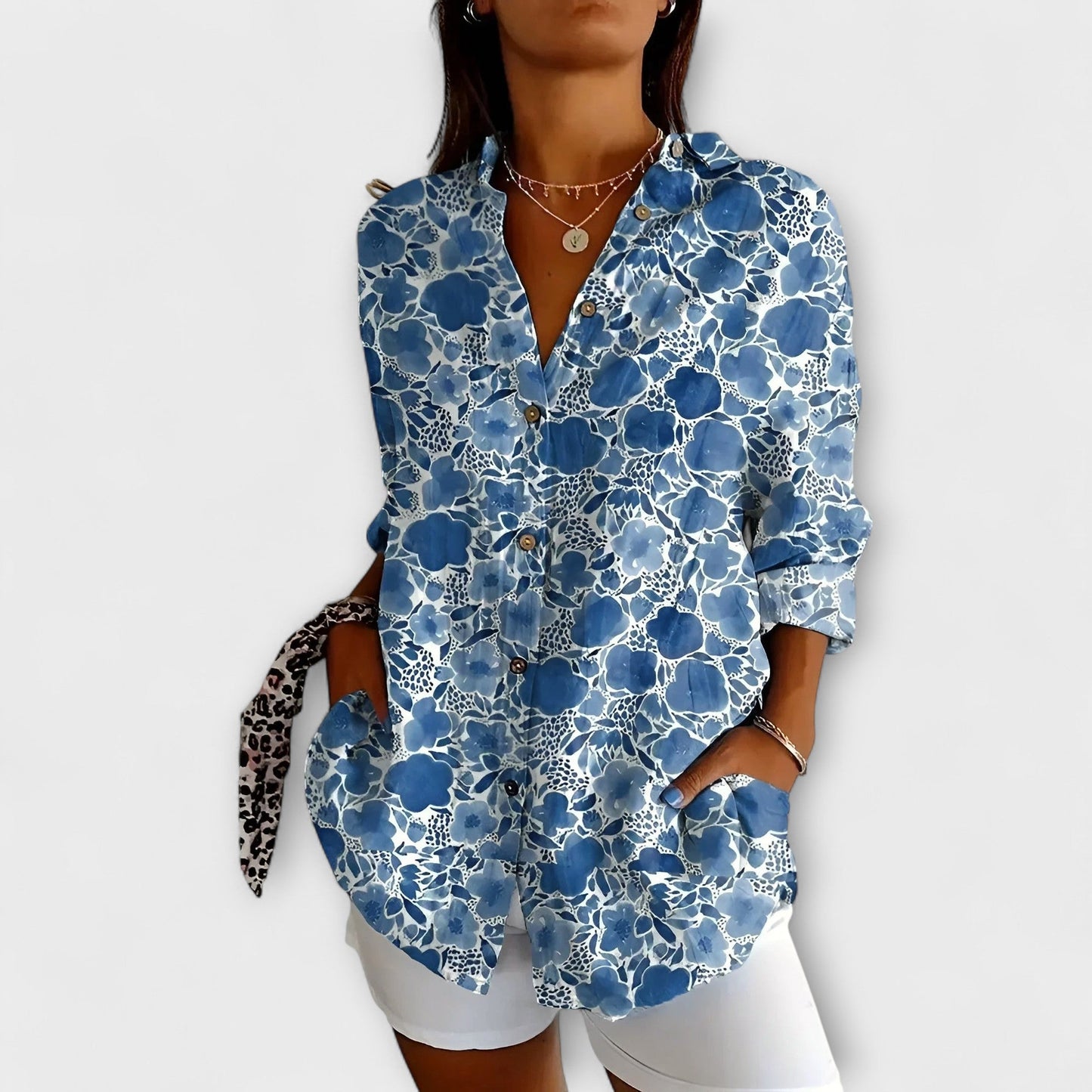 Romina – Blusa ligera floral Aviero madrid
