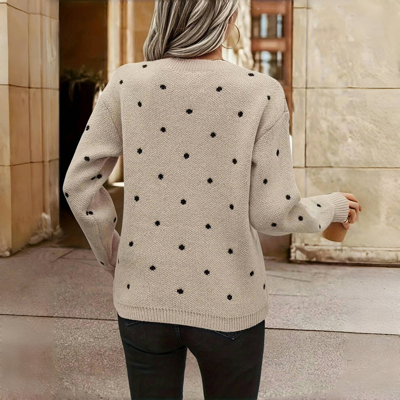Carolina™ | Suéter de Punto con Lunares Aviero Madrid
