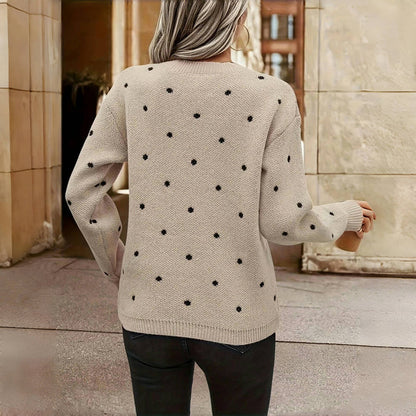 Carolina™ | Suéter de Punto con Lunares Aviero Madrid