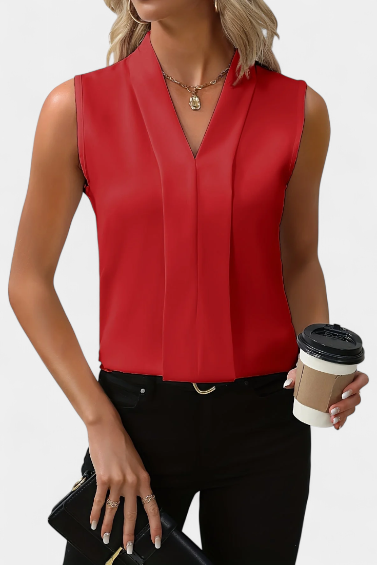 Amaya - blusa ligera con escote en V Aviero Madrid
