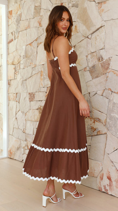 Camila - Vestido largo de tirantes Aviero madrid
