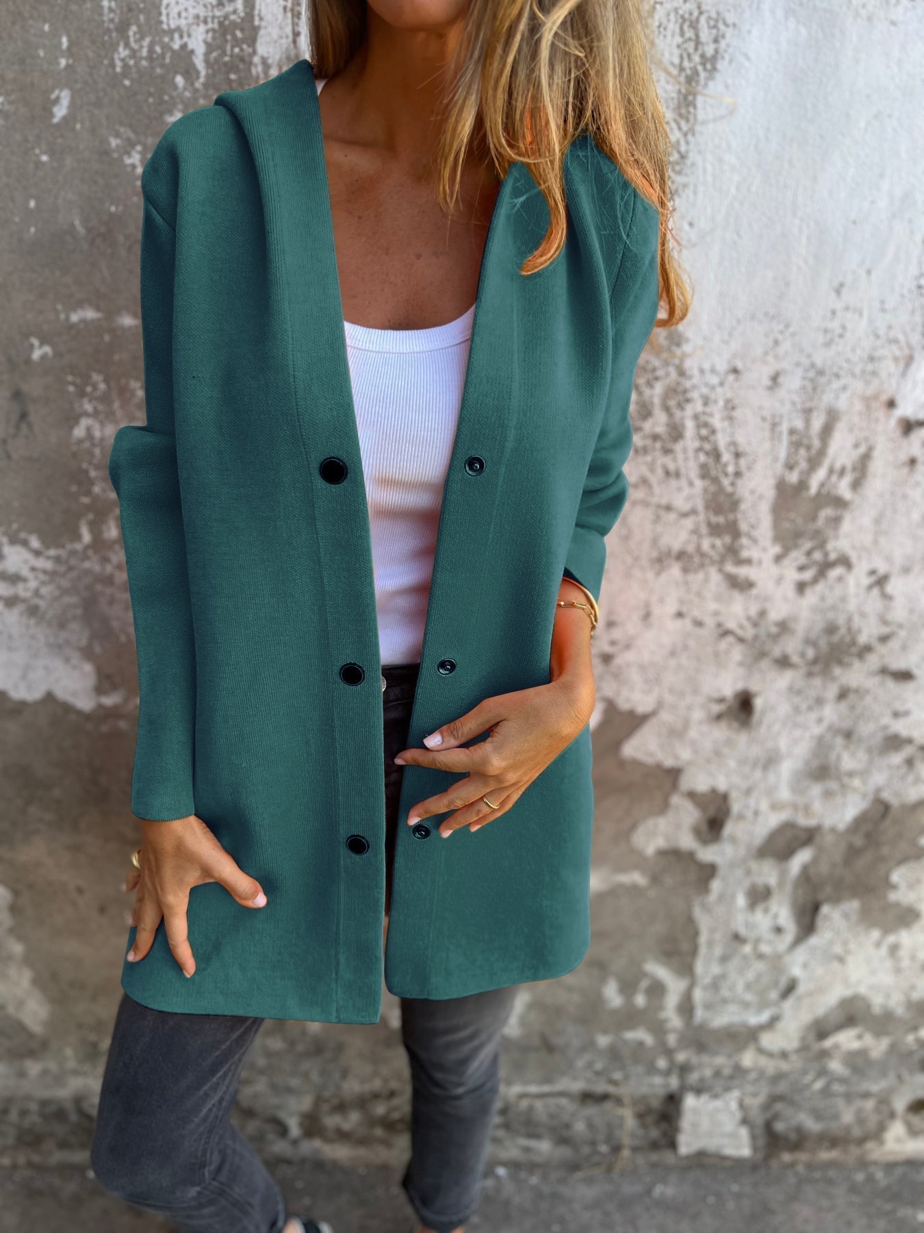 Fernanda™ | Chaqueta con Capucha Elegante Aviero Madrid