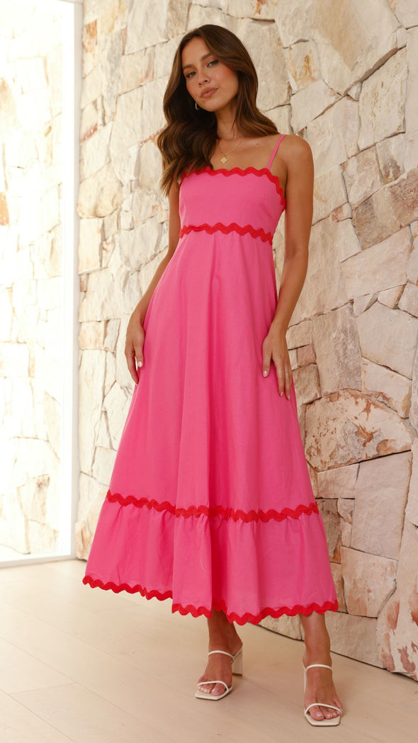 Camila - Vestido largo de tirantes Aviero madrid
