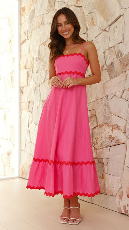 Camila - Vestido largo de tirantes Aviero madrid