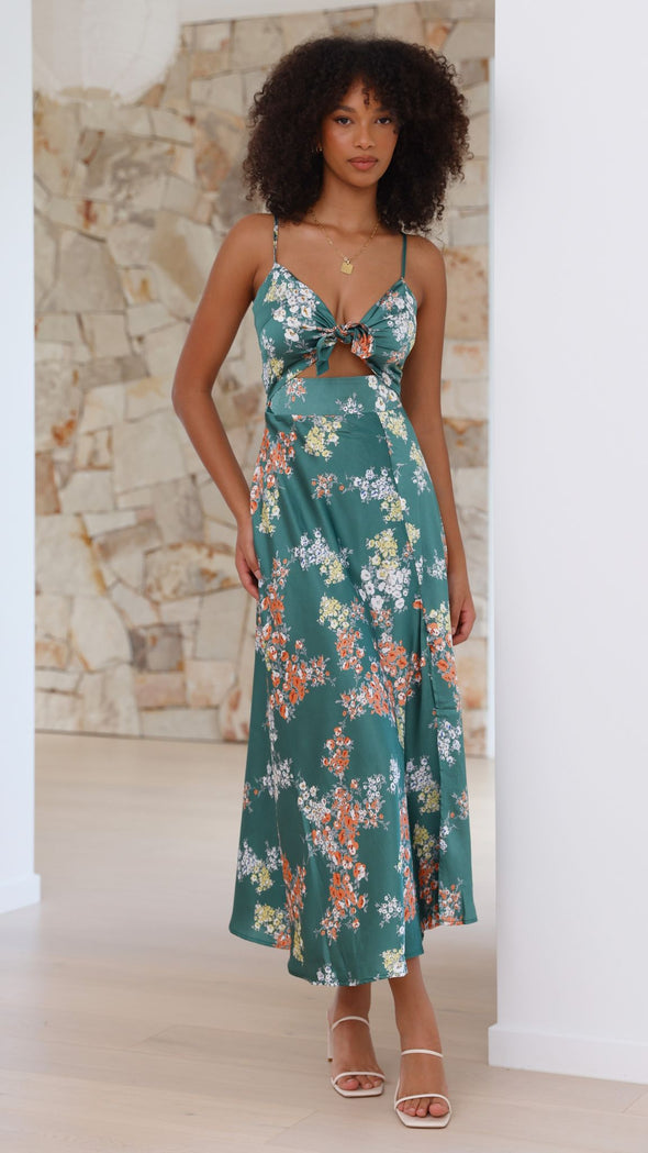 Gabriela - Vestido con estampado floral Aviero Madrid