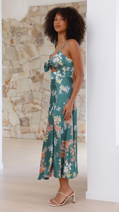 Gabriela - Vestido con estampado floral Aviero Madrid