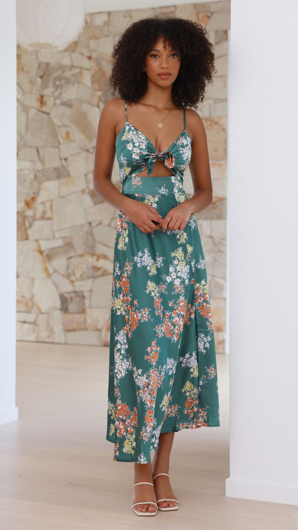 Gabriela - Vestido con estampado floral Aviero Madrid