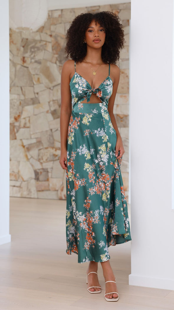 Gabriela - Vestido con estampado floral Aviero Madrid