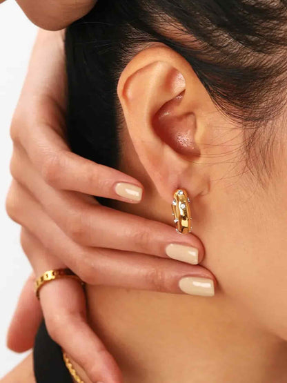 Étoile - Pearl aros de perlas naturales con zirconia Aviero Madrid