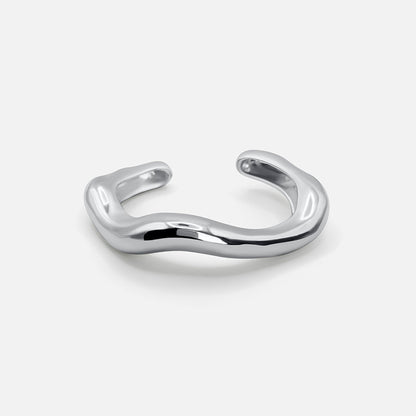 Brazalete Abierto Escultural - PLATA Aviero Madrid