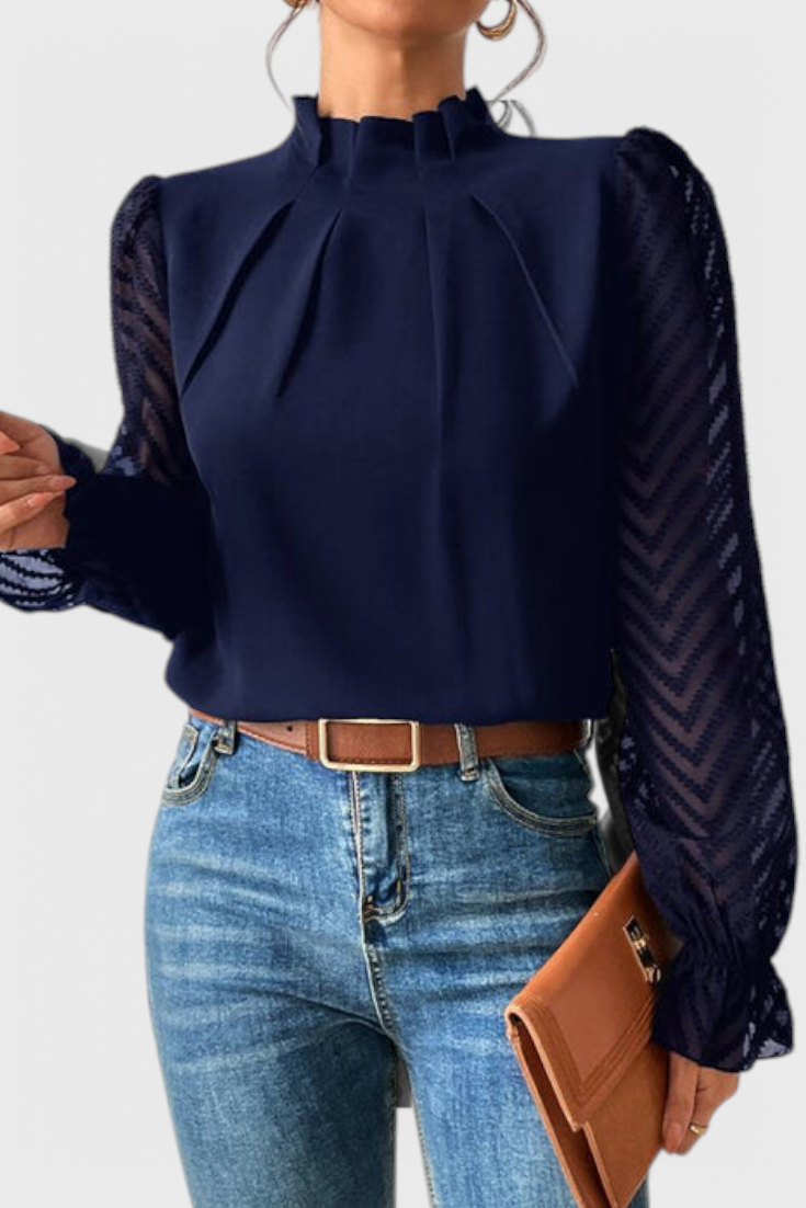 Marina- Blusa de Manga Larga Náutica Valera Madrid