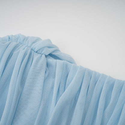 Marbella – Vestido Maxi Asimétrico Plisado Aviero Madrid