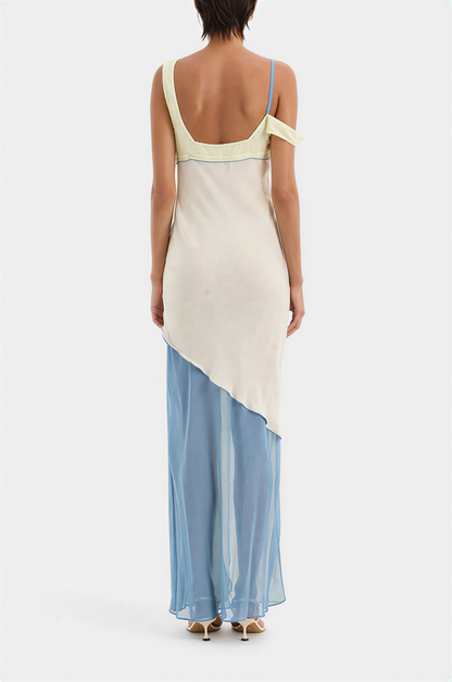 Thames Splice Midi Dress Aviero Madrid
