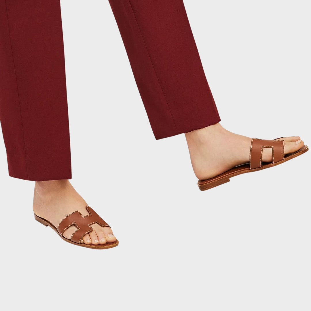 Aria - Sandalias Elegantes De Cuero Aviero Madrid