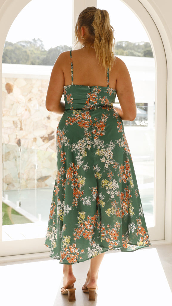 Gabriela - Vestido con estampado floral Aviero Madrid