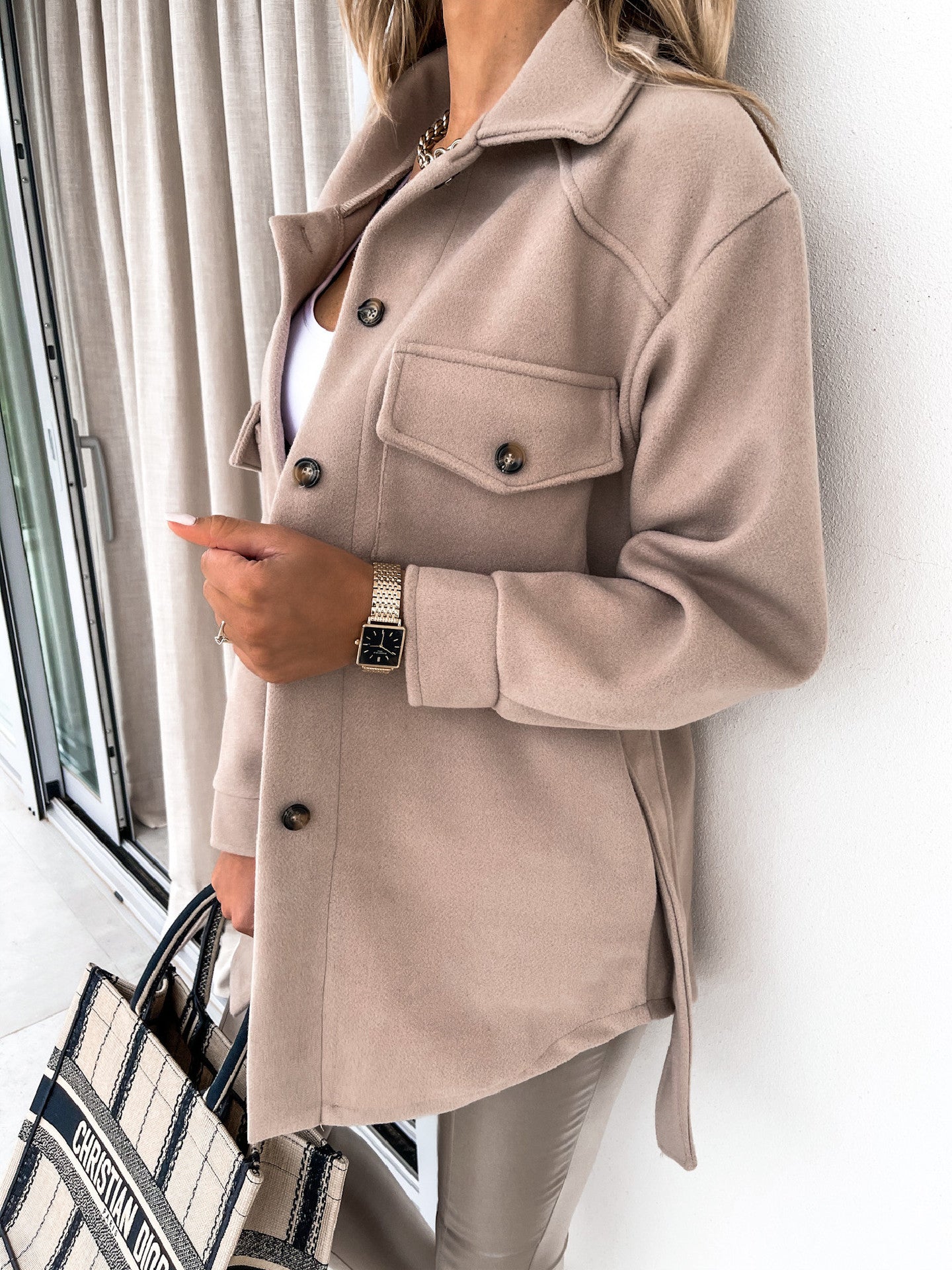 Nerea - Elegante chaqueta informal con cremallera y corte entallado - Mujer Aviero Madrid
