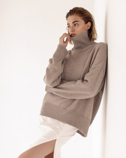 ¡PROMO ESPECIAL! 2x1 Cema – Jersey oversize con cuello alto Aviero Madrid