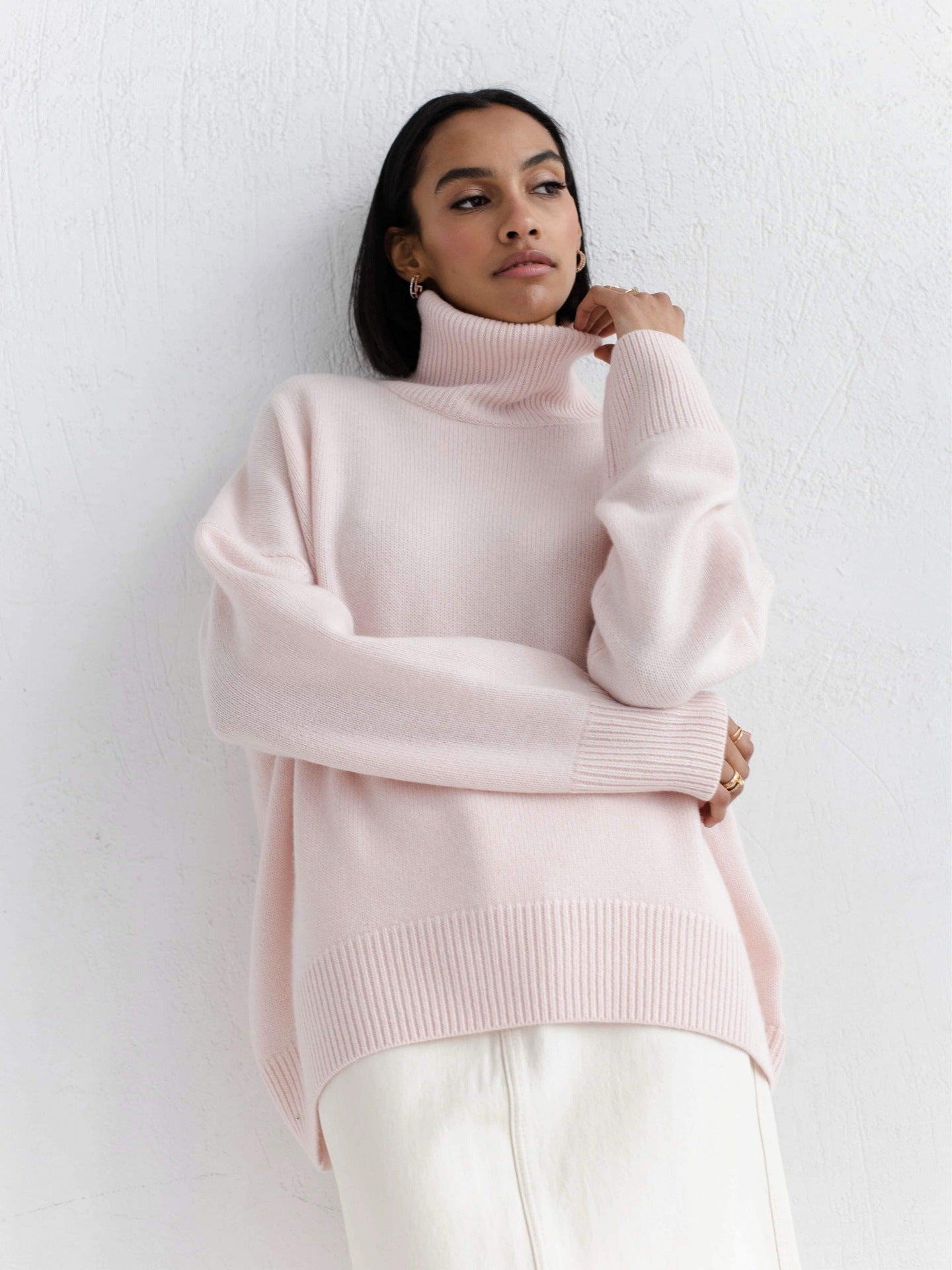 ¡PROMO ESPECIAL! 2x1 Cema – Jersey oversize con cuello alto Aviero Madrid