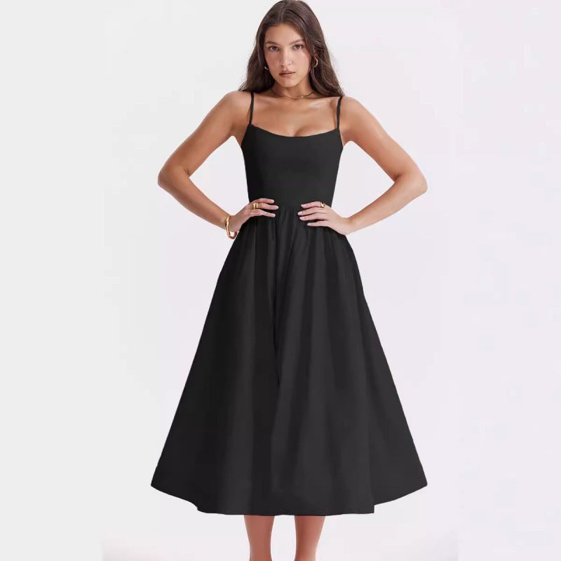 Marvelle - Vestido Midi Flowy Sin Mangas Aviero Madrid