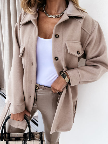 Nerea - Elegante chaqueta informal con cremallera y corte entallado - Mujer Aviero Madrid