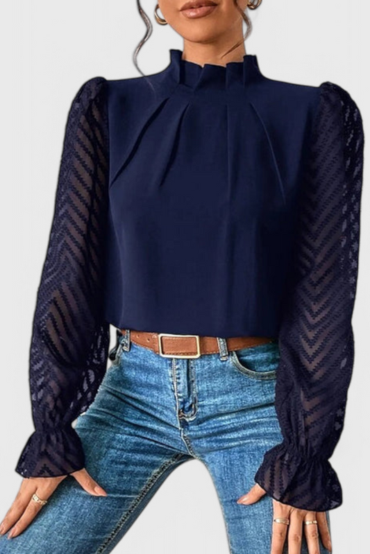 Marina- Blusa de Manga Larga Náutica Valera Madrid