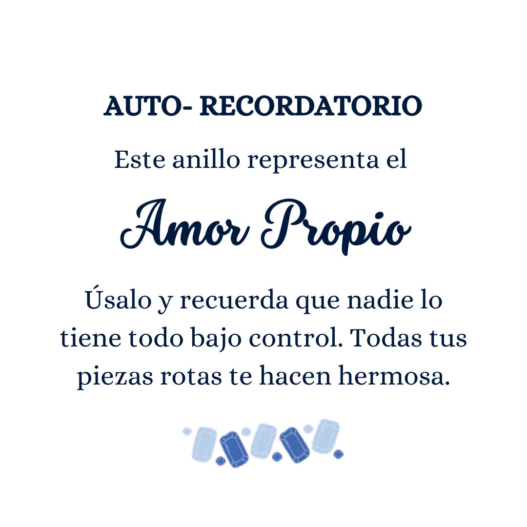 Anillo Serenidad Azul - Amor Propio Aviero Madrid