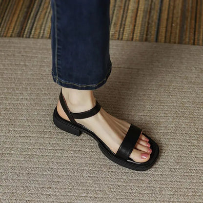 Sindy -  Elegant Leather Sandles CØDE Toronto