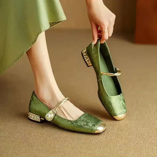Estelle - Leather Mary Janes CØDE Toronto