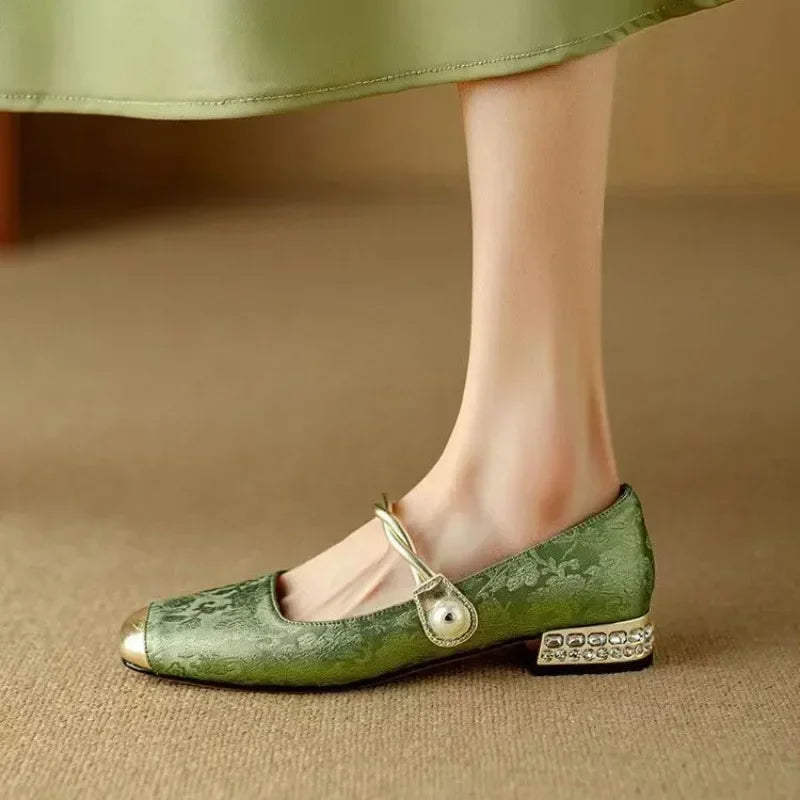 Estelle - Leather Mary Janes CØDE Toronto