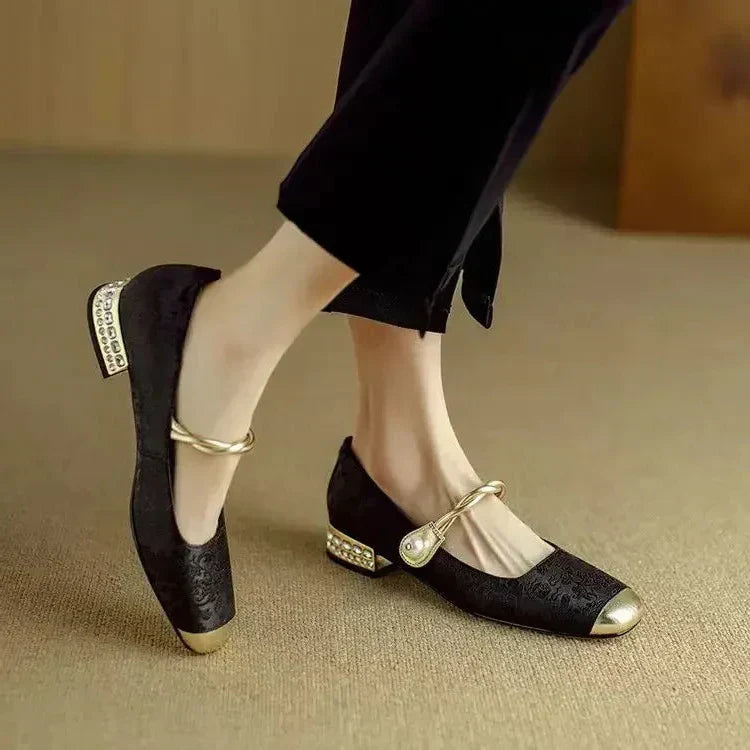 Estelle - Leather Mary Janes CØDE Toronto