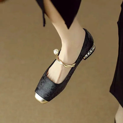 Estelle - Leather Mary Janes CØDE Toronto