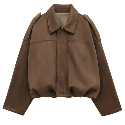 Nada | VIRAL Suedine Bomber Jas Aviero Madrid