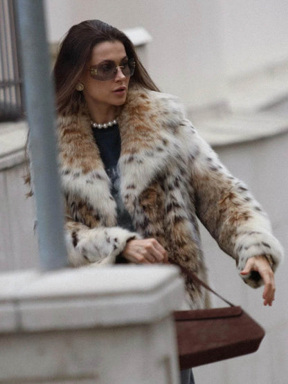 Abrigo animal print Aviero Madrid