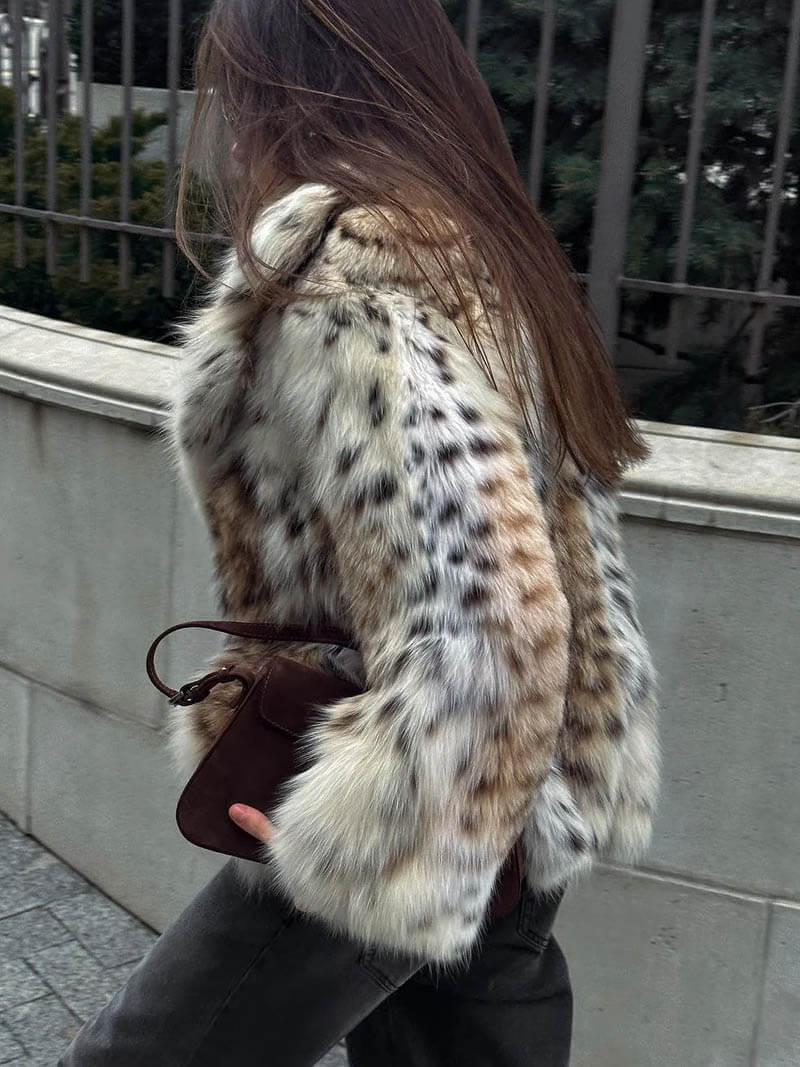 Abrigo animal print Aviero Madrid
