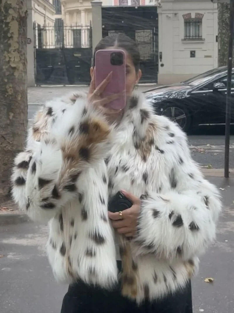 Abrigo animal print Aviero Madrid
