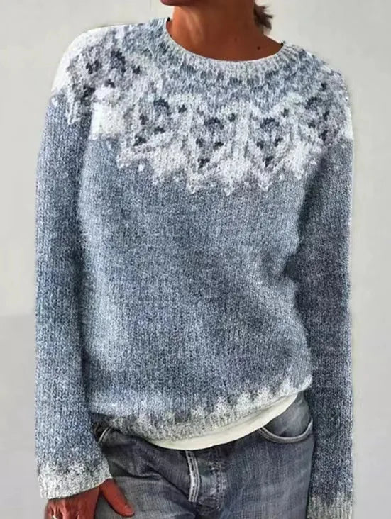 Elena™ | Blusa de Punto Clásica Aviero Madrid