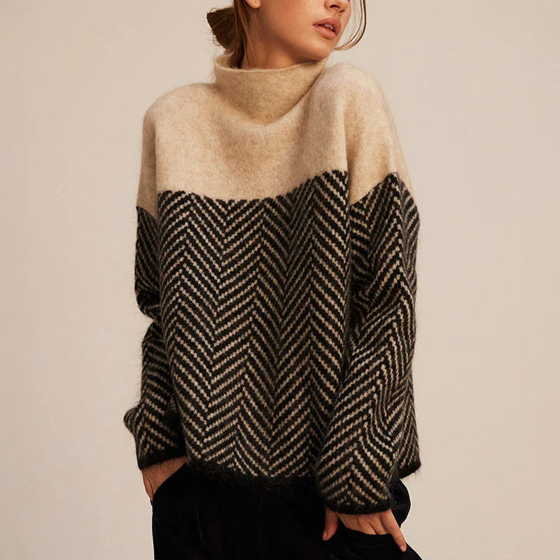 Beatriz™ | Suéter de Cuello Alto Aviero Madrid