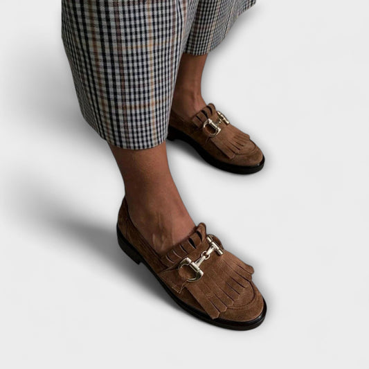 Fleur – Mocasín marrón con punta redonda Aviero Madrid