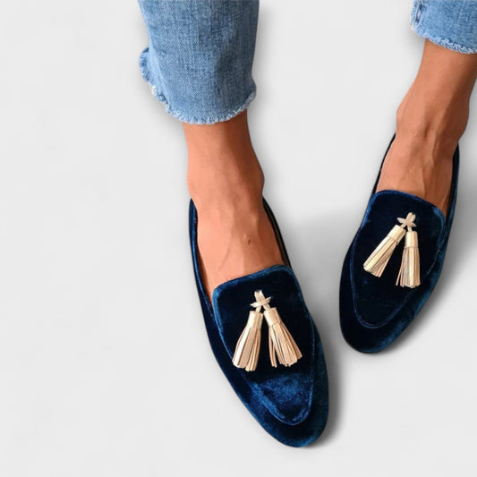Quinnlyn – Mocasines de inspiración vintage con flecos Aviero Madrid