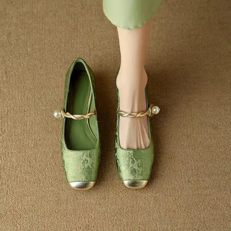 Estelle - Leather Mary Janes CØDE Toronto