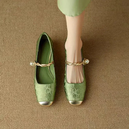 Estelle - Leather Mary Janes CØDE Toronto