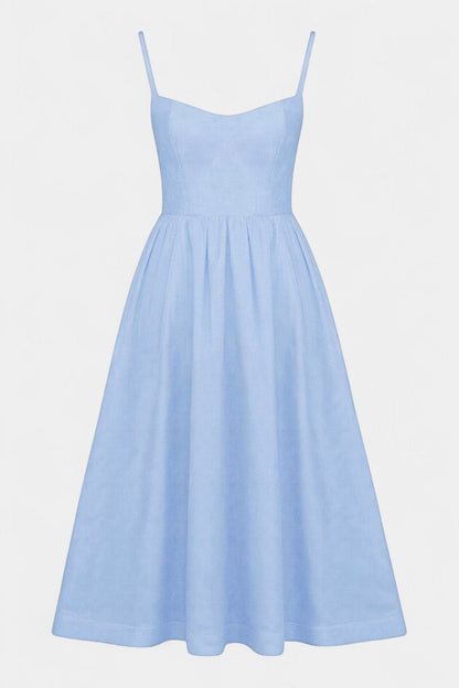 Marvelle - Vestido Midi Flowy Sin Mangas Aviero Madrid