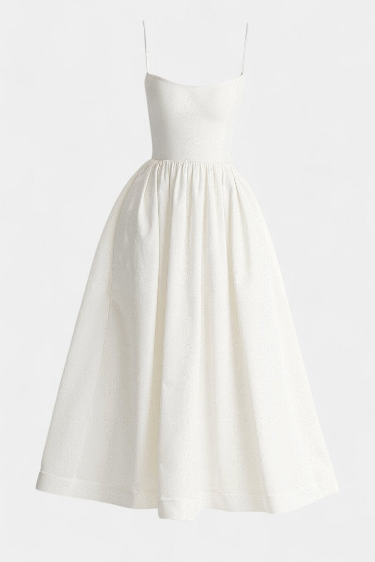 Marvelle - Vestido Midi Flowy Sin Mangas Aviero Madrid