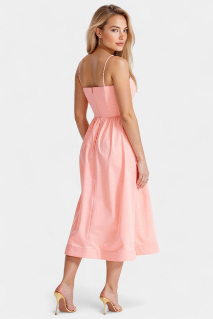 Marvelle - Vestido Midi Flowy Sin Mangas Aviero Madrid