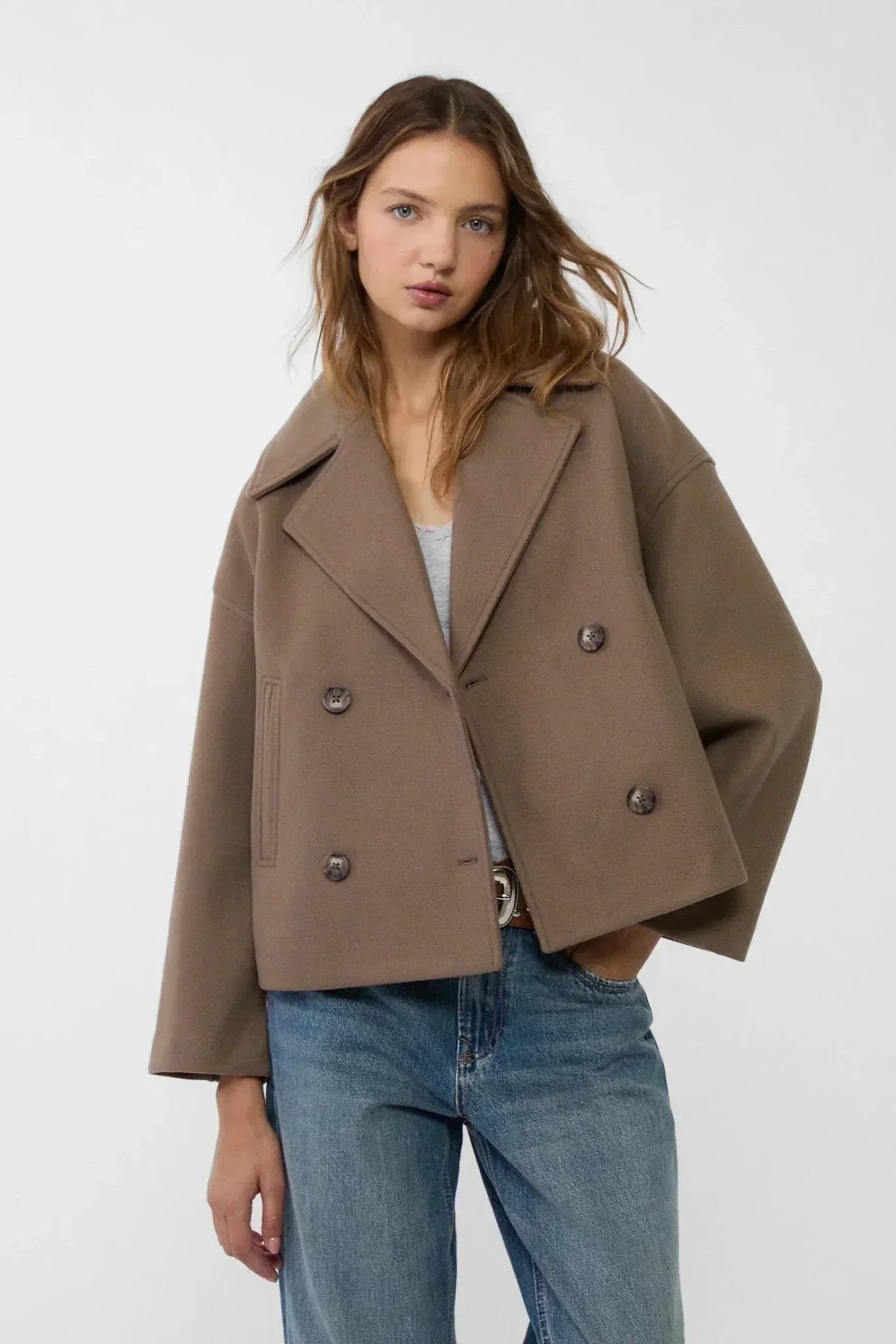 Rocío – Chaqueta corta de doble botonadura Valera Madrid